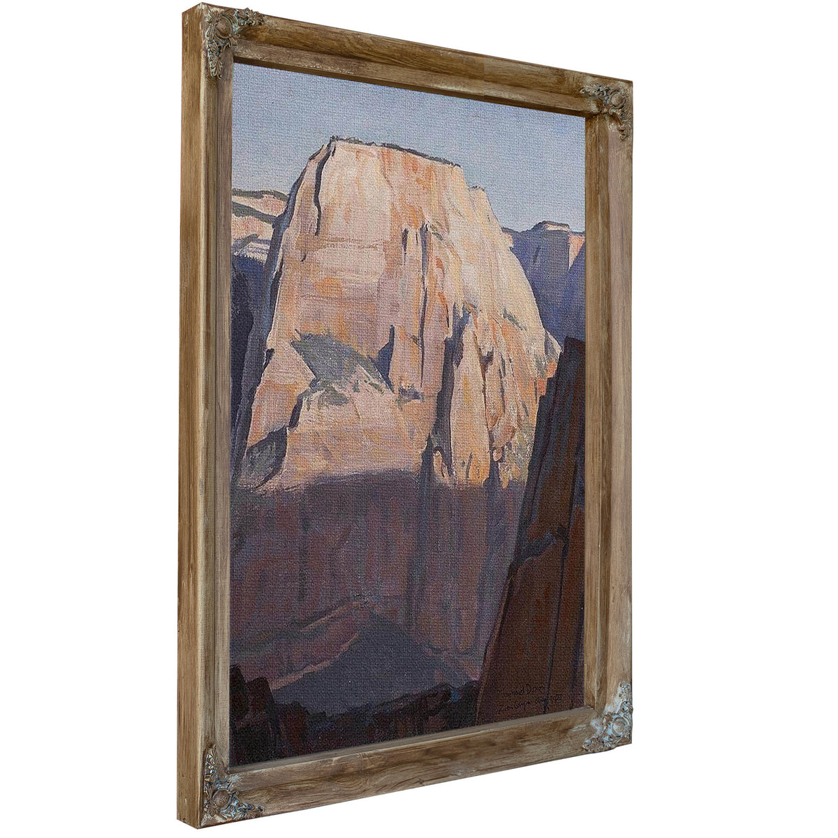 Great White Throne Zion Canyon Utah 1933 By Maynard Dixon