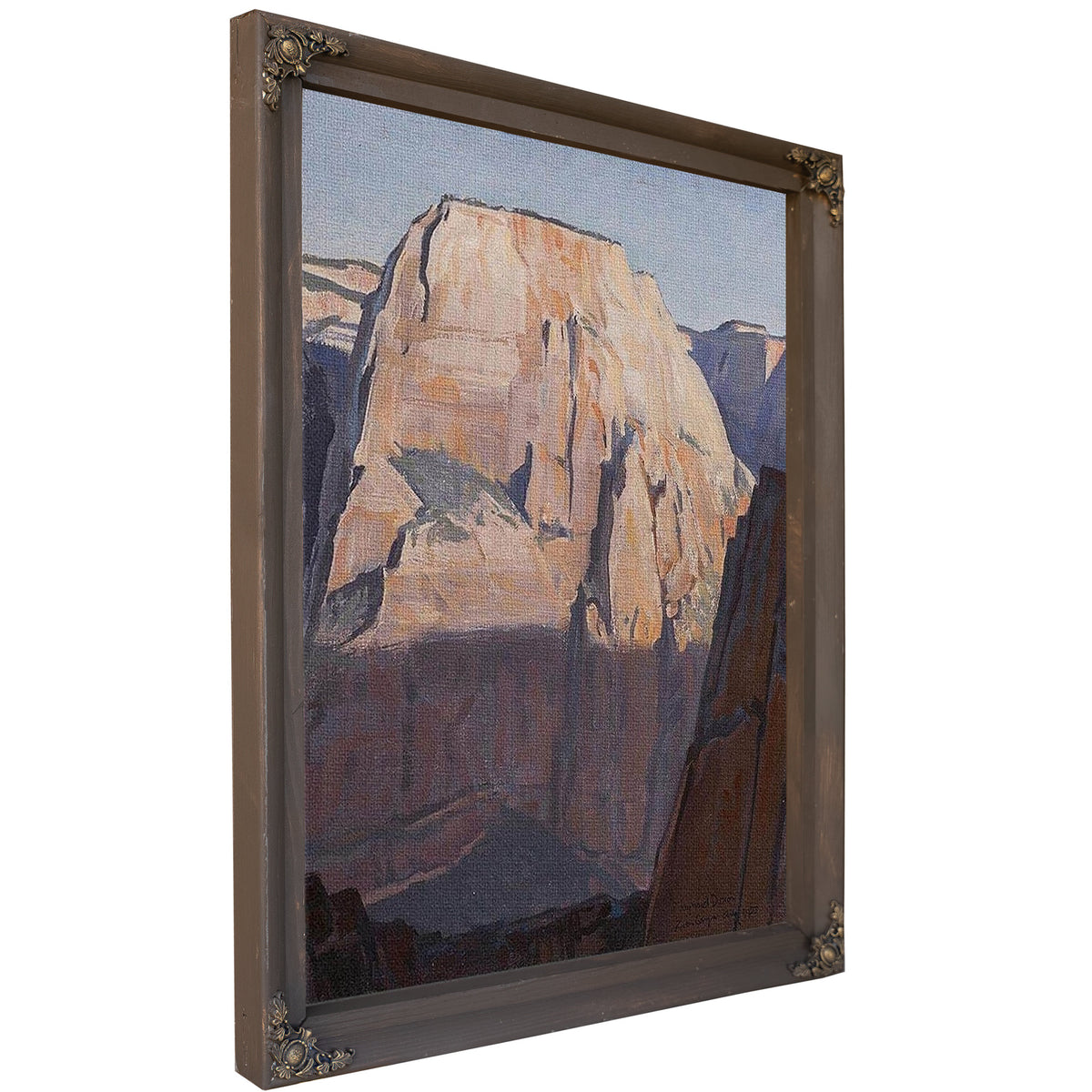 Great White Throne Zion Canyon Utah 1933 By Maynard Dixon