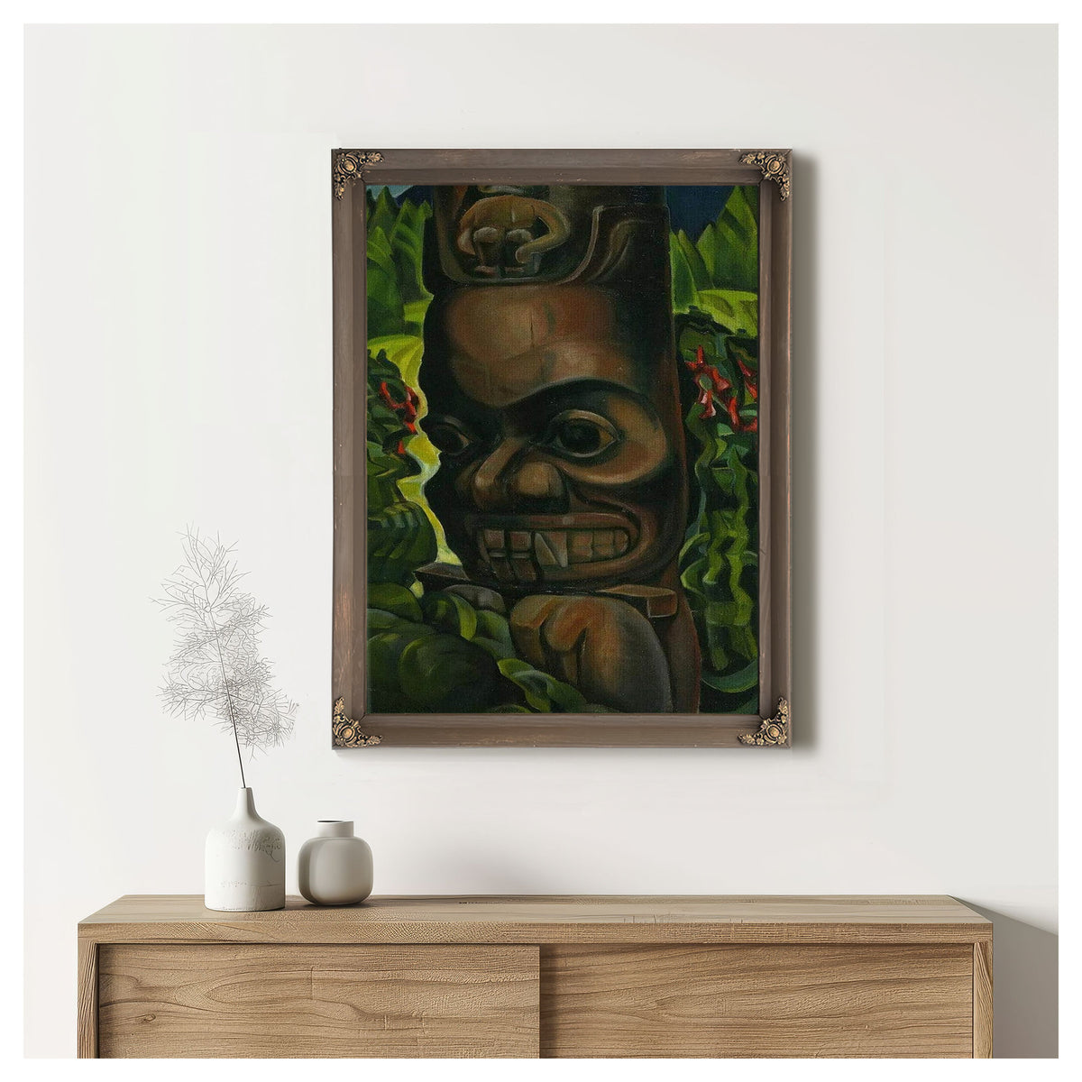 Grizzly Bear By Totem By Angidah By Nass By River By Emily Carr