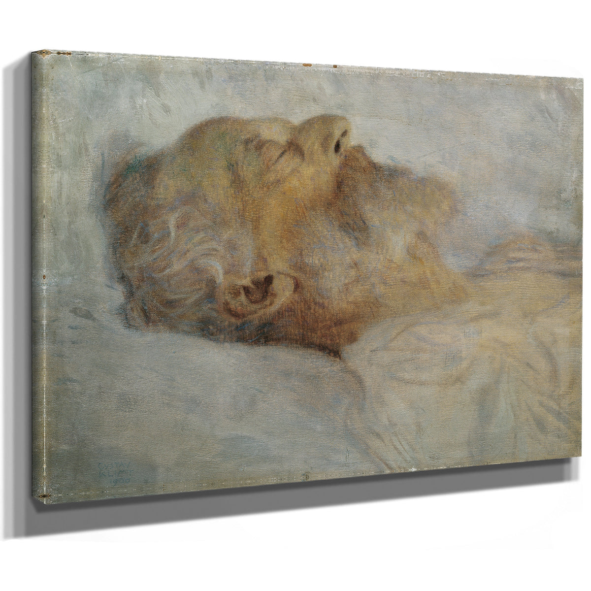 Alter Mann Auf Dem Totenbett 1899 1900 By Gustav Klimt