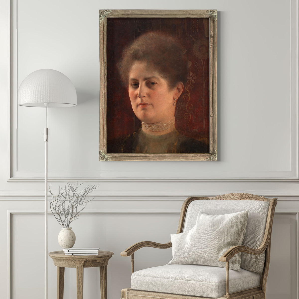 Bildnis Einer Unbekannten Frau Frau By Gustav Klimt
