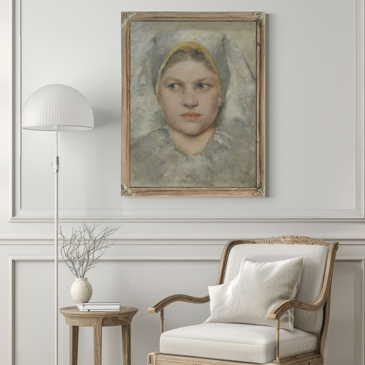 Head Study a Girl von Hana By Gustav Klimt