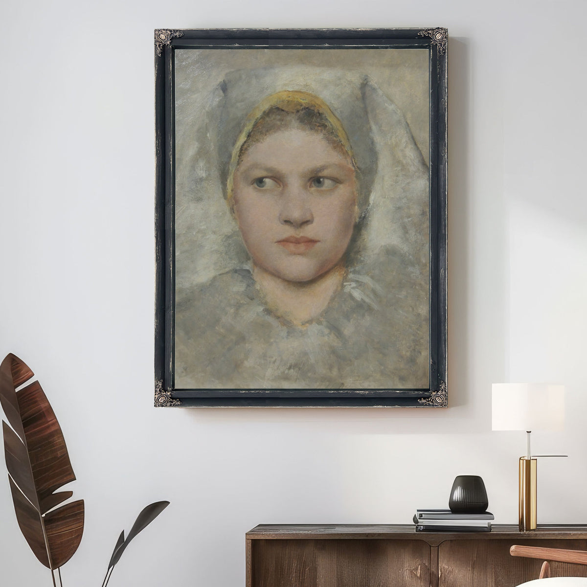 Head Study a Girl von Hana By Gustav Klimt