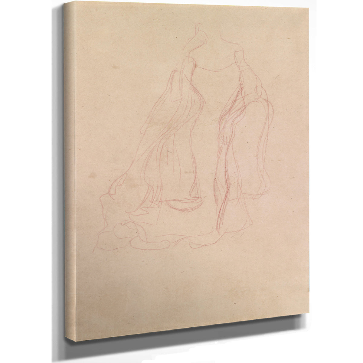 Kostumstudie von Vorne By Gustav Klimt