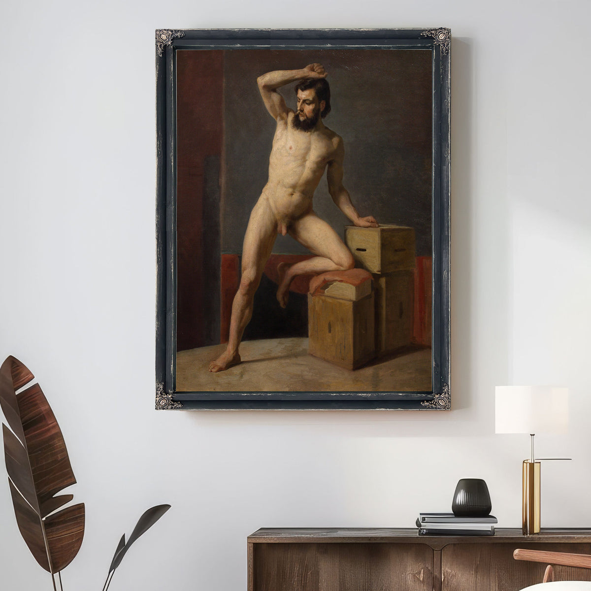 Male Act 1883 By Gustav Klimt