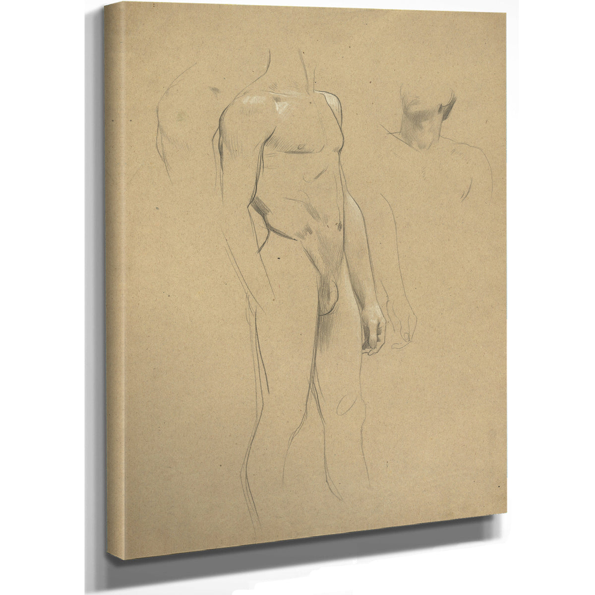 Mannlicher Akt Ohne Kopf Hals Und By Gustav Klimt