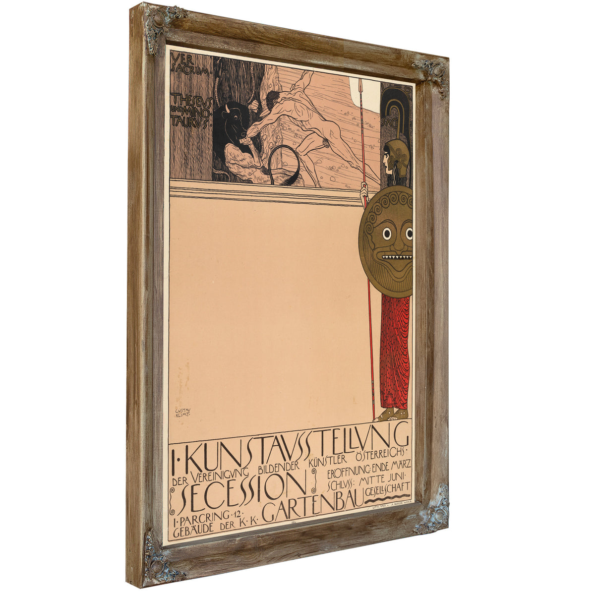 Plakat der 1 Ausstellung der Secession By Gustav Klimt
