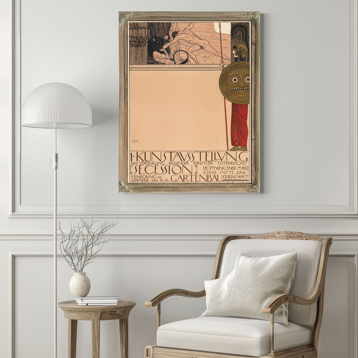 Plakat der 1 Ausstellung der Secession By Gustav Klimt