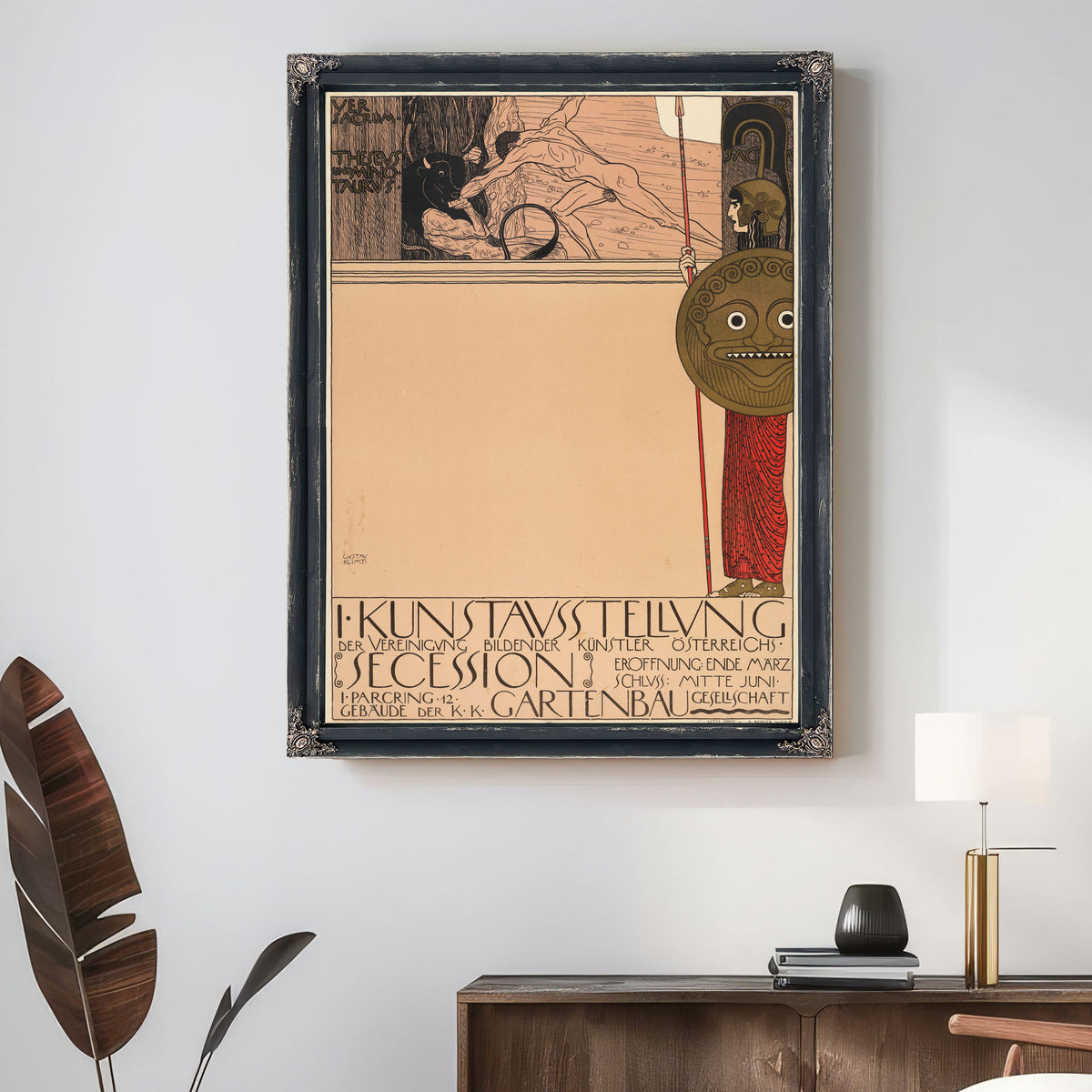 Plakat der 1 Ausstellung der Secession By Gustav Klimt