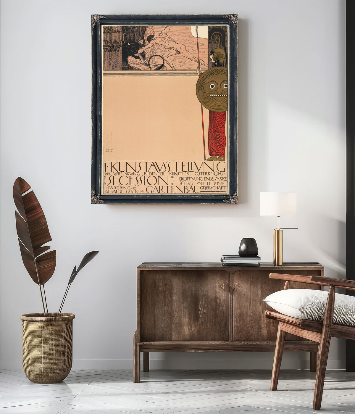 Plakat der 1 Ausstellung der Secession By Gustav Klimt