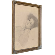 Portrait a Young Woman Reclining 1897 By Gustav Klimt