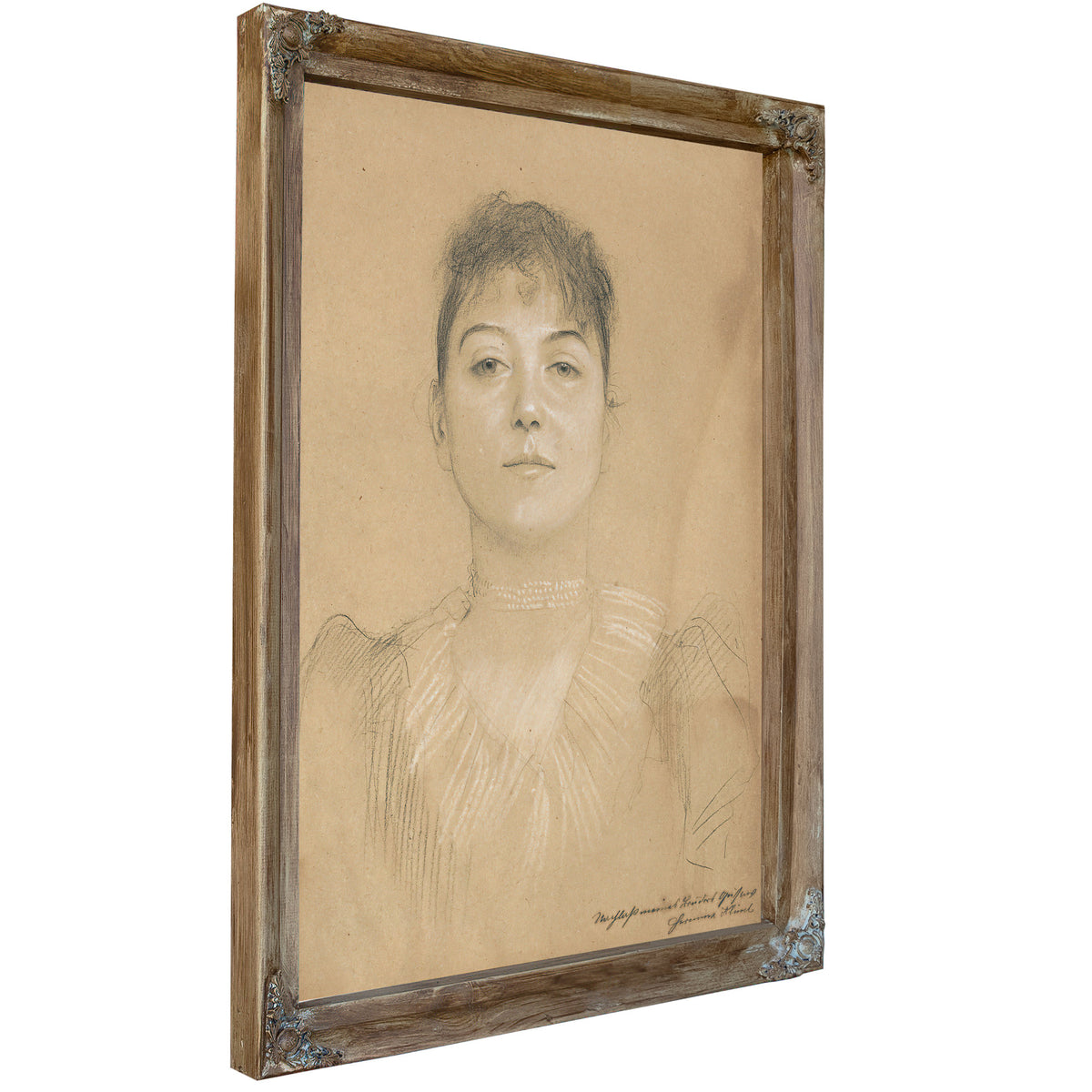 Portrait Einer Frau 1890 1891 By Gustav Klimt