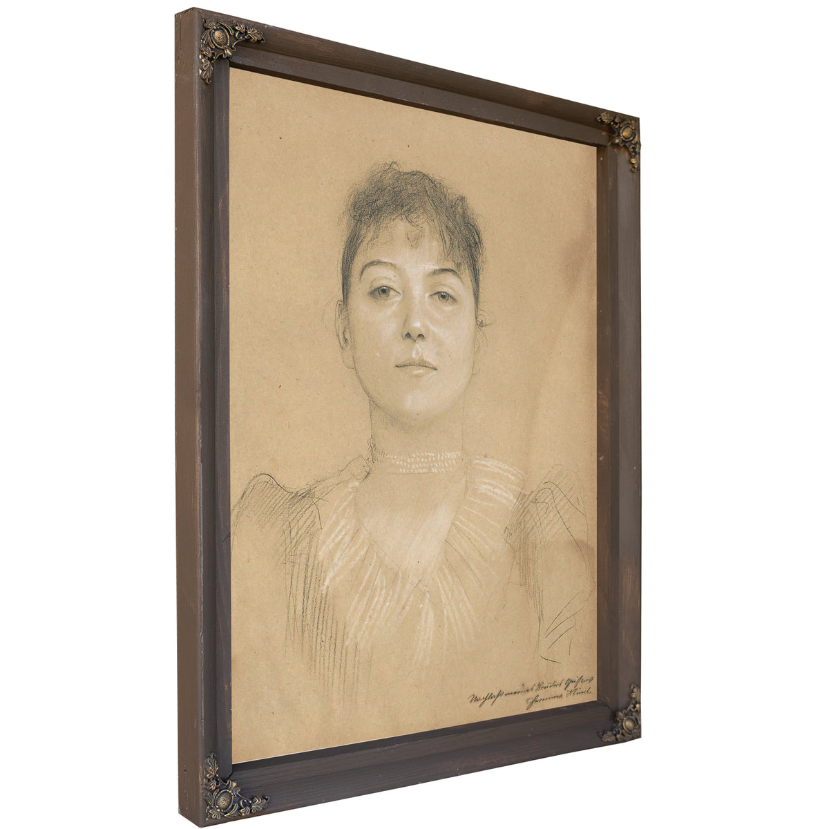 Portrait Einer Frau 1890 1891 By Gustav Klimt
