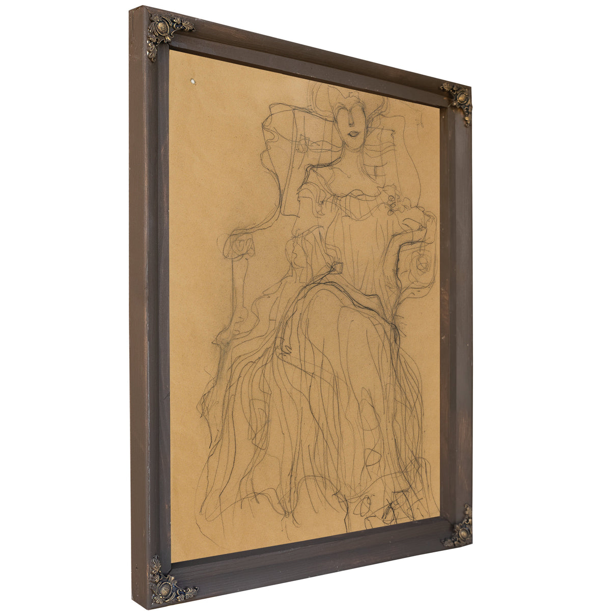Sitzend von Vorne 1903 By Gustav Klimt