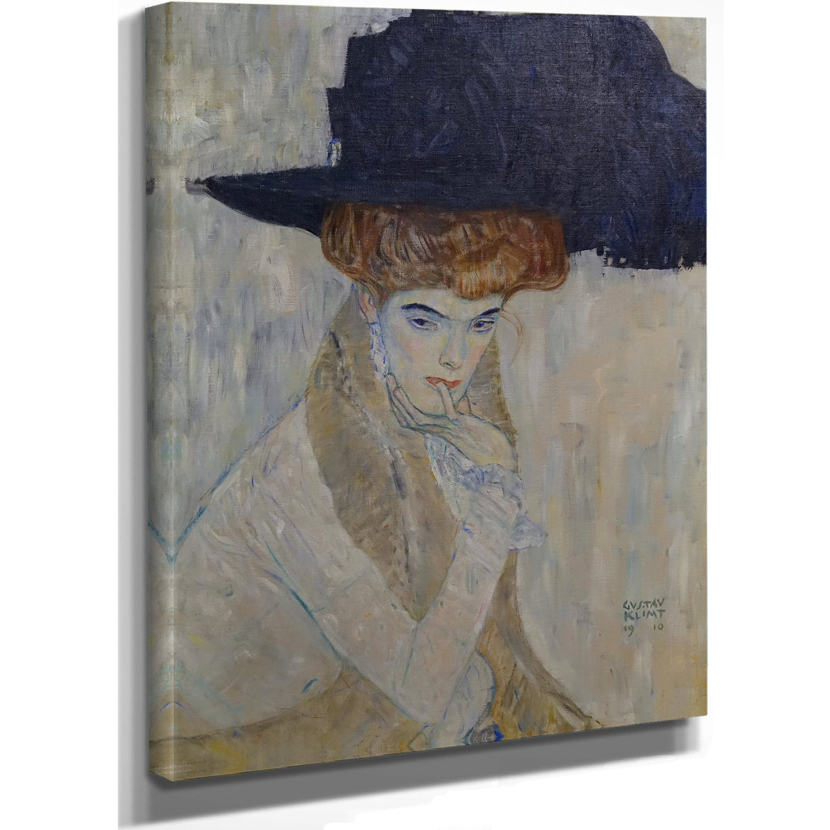 The Black Feathered Hat 1910 By Gustav Klimt