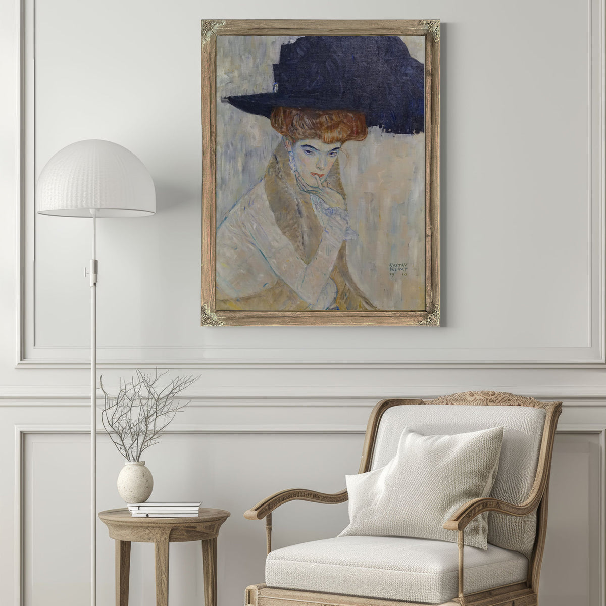 The Black Feathered Hat 1910 By Gustav Klimt