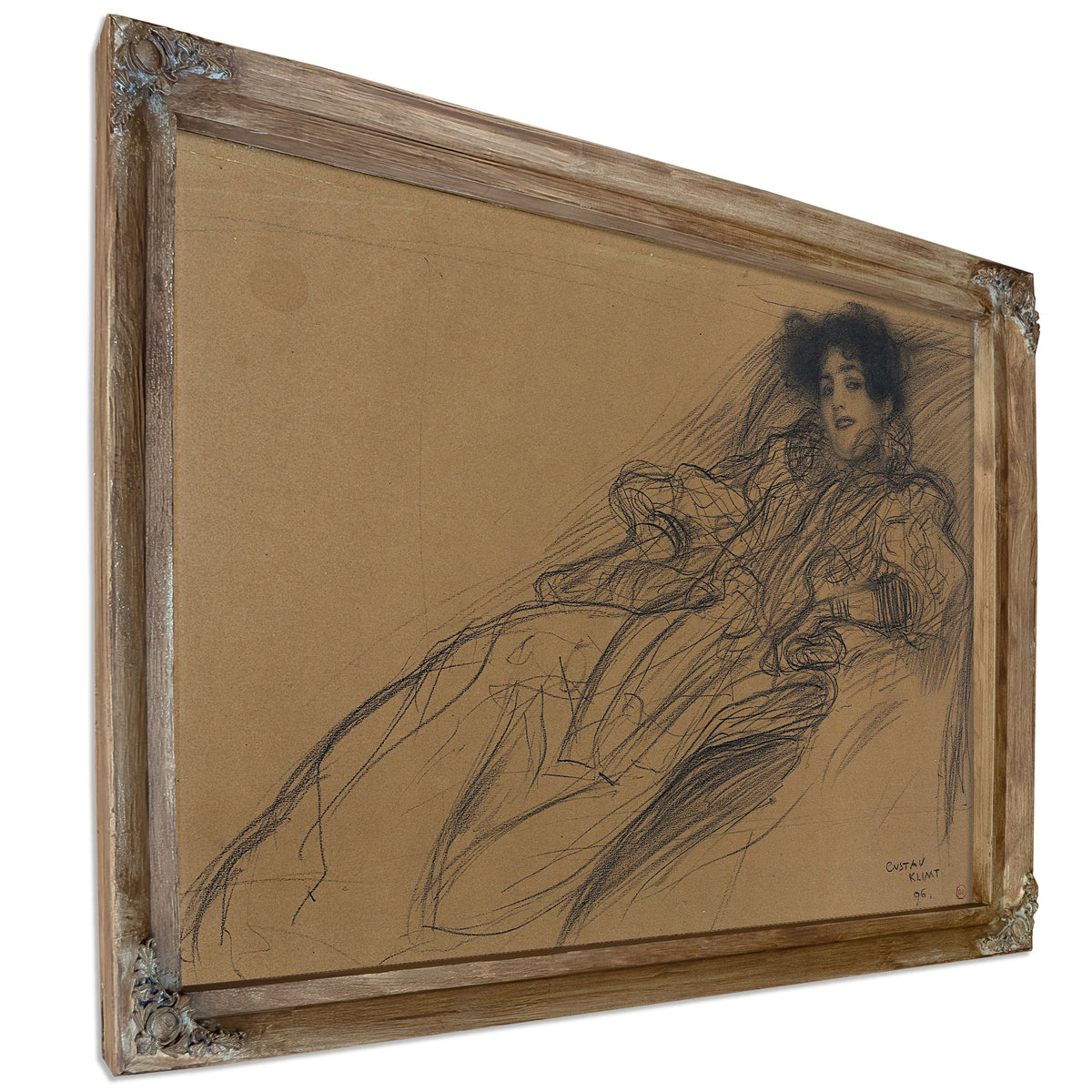 Young Woman an Armchair 1896 By Gustav Klimt
