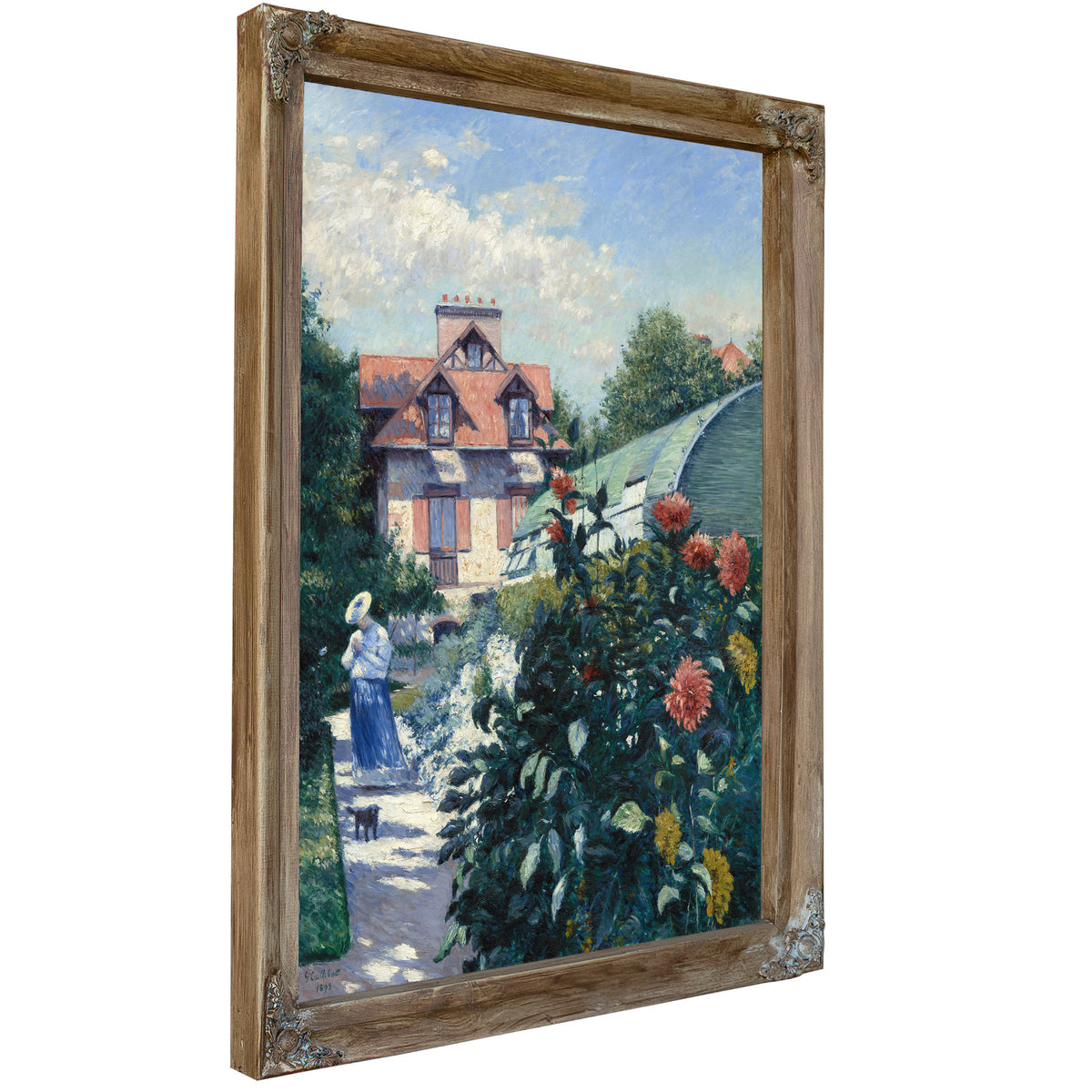 Dahlias Garden Petit Gennevilliers By Gustave Caillebotte