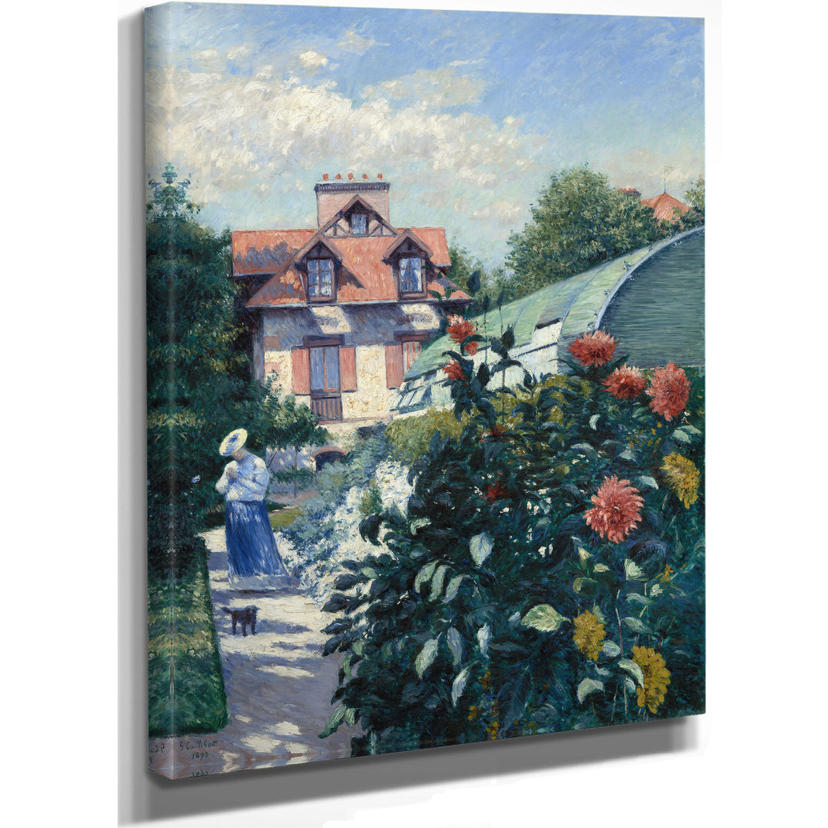 Dahlias Garden Petit Gennevilliers By Gustave Caillebotte