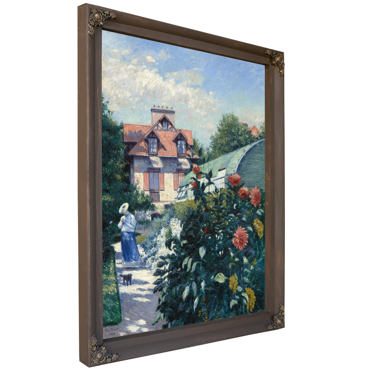 Dahlias Garden Petit Gennevilliers By Gustave Caillebotte