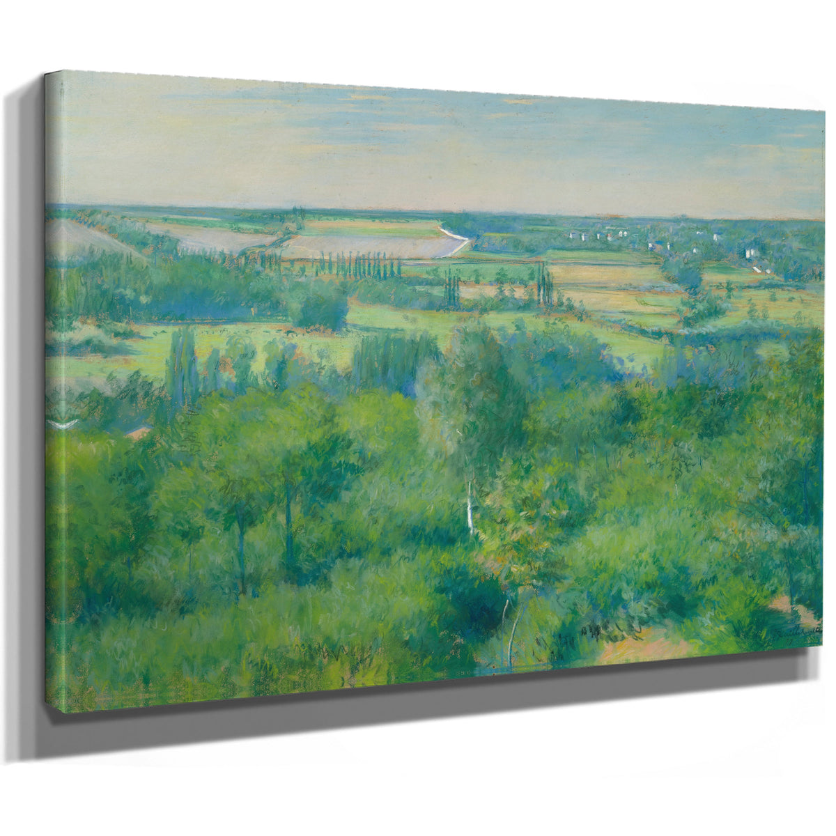 La Vallee de Lyerres 1877 02 By Gustave Caillebotte