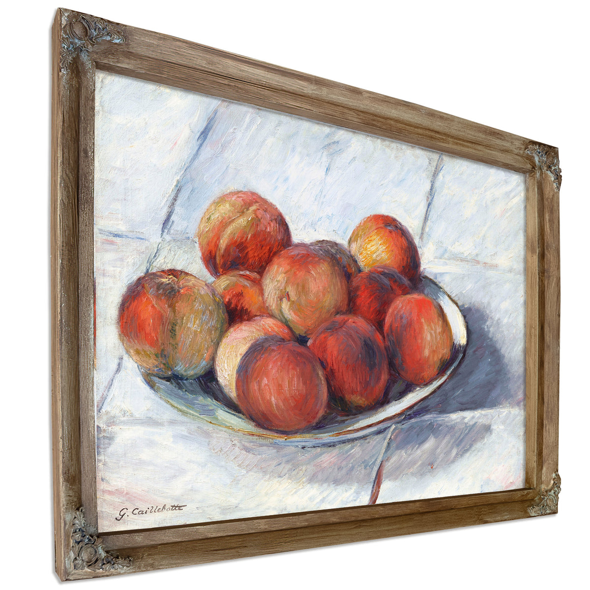 Lassiette de Peches Circa 1882 By Gustave Caillebotte