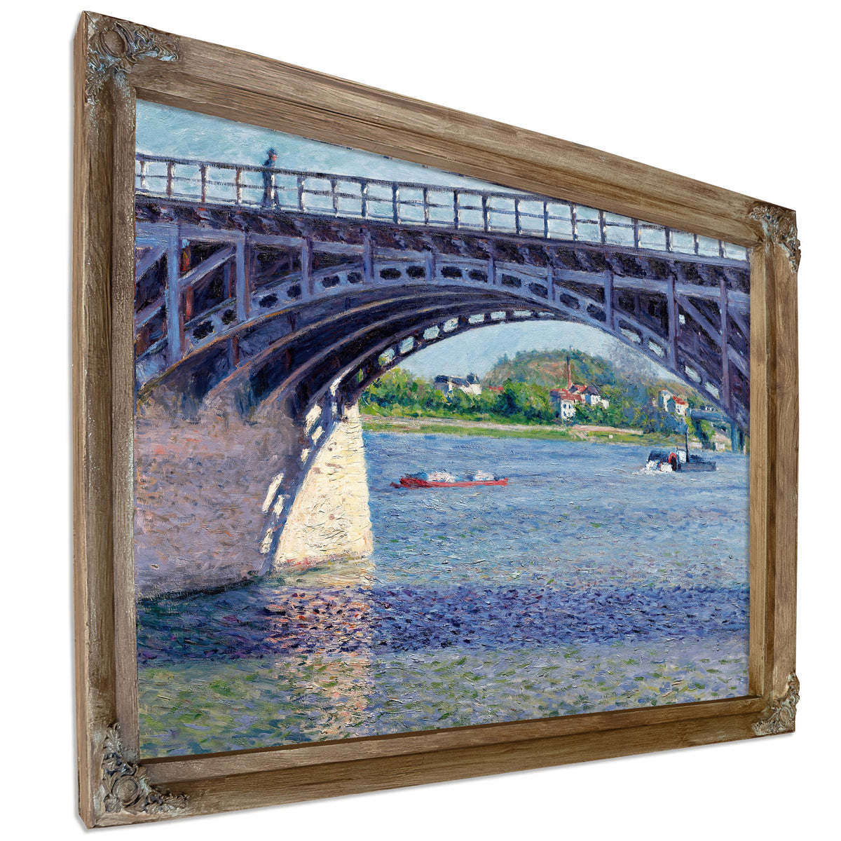 Le Pont Dargenteuil et la Seine Circa By Gustave Caillebotte