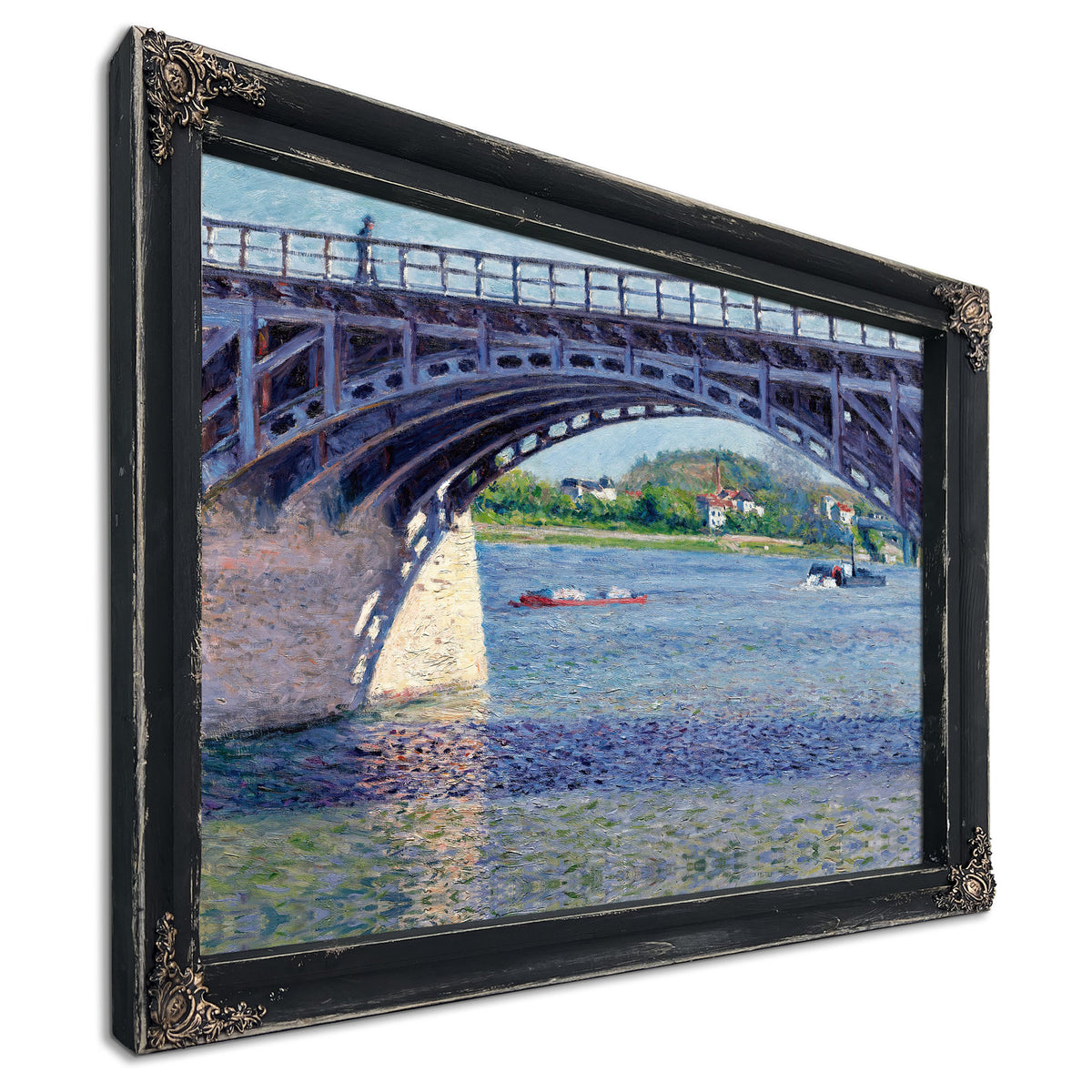 Le Pont Dargenteuil et la Seine Circa By Gustave Caillebotte