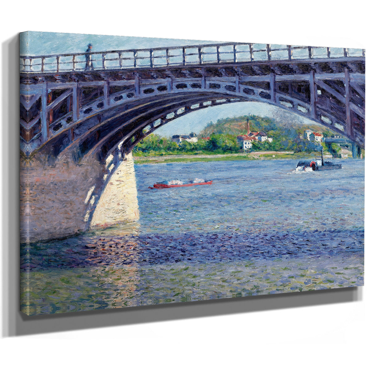 Le Pont Dargenteuil et la Seine Circa By Gustave Caillebotte