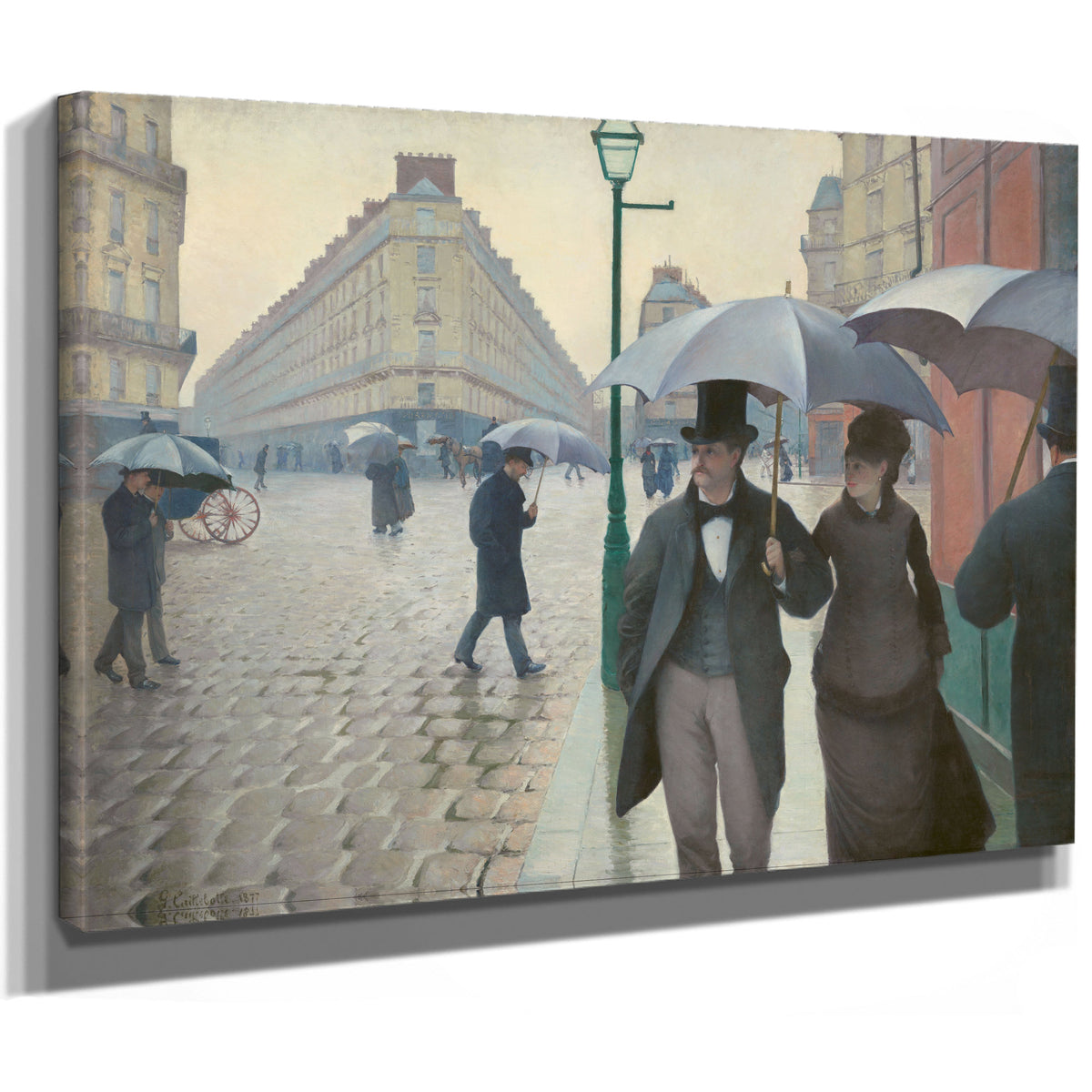 Paris Street Rainy Day By Gustave Caillebotte