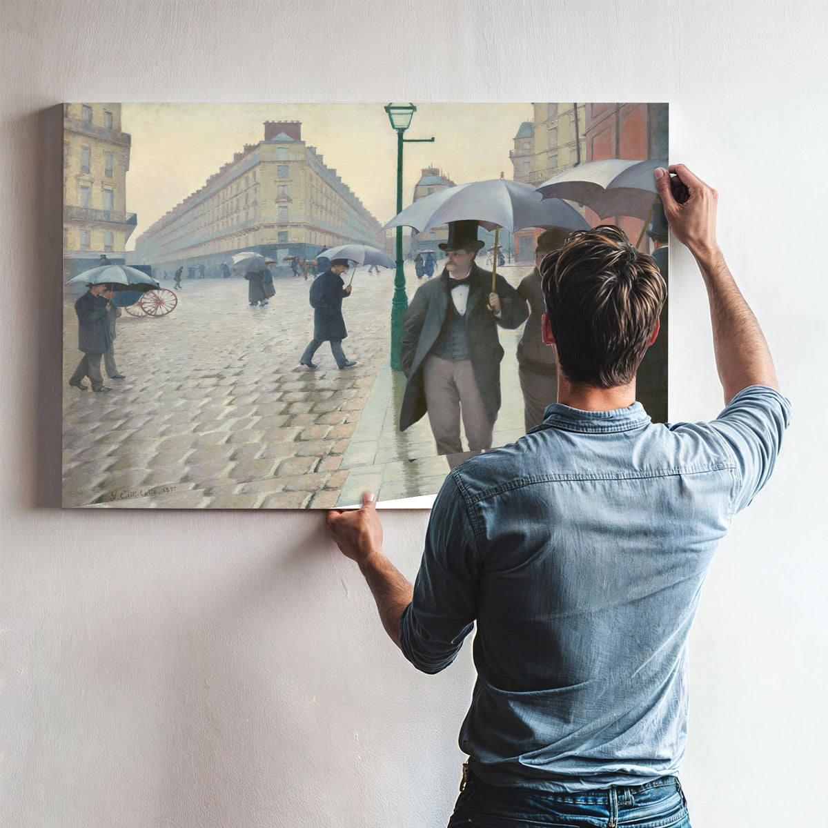 Paris Street Rainy Day By Gustave Caillebotte