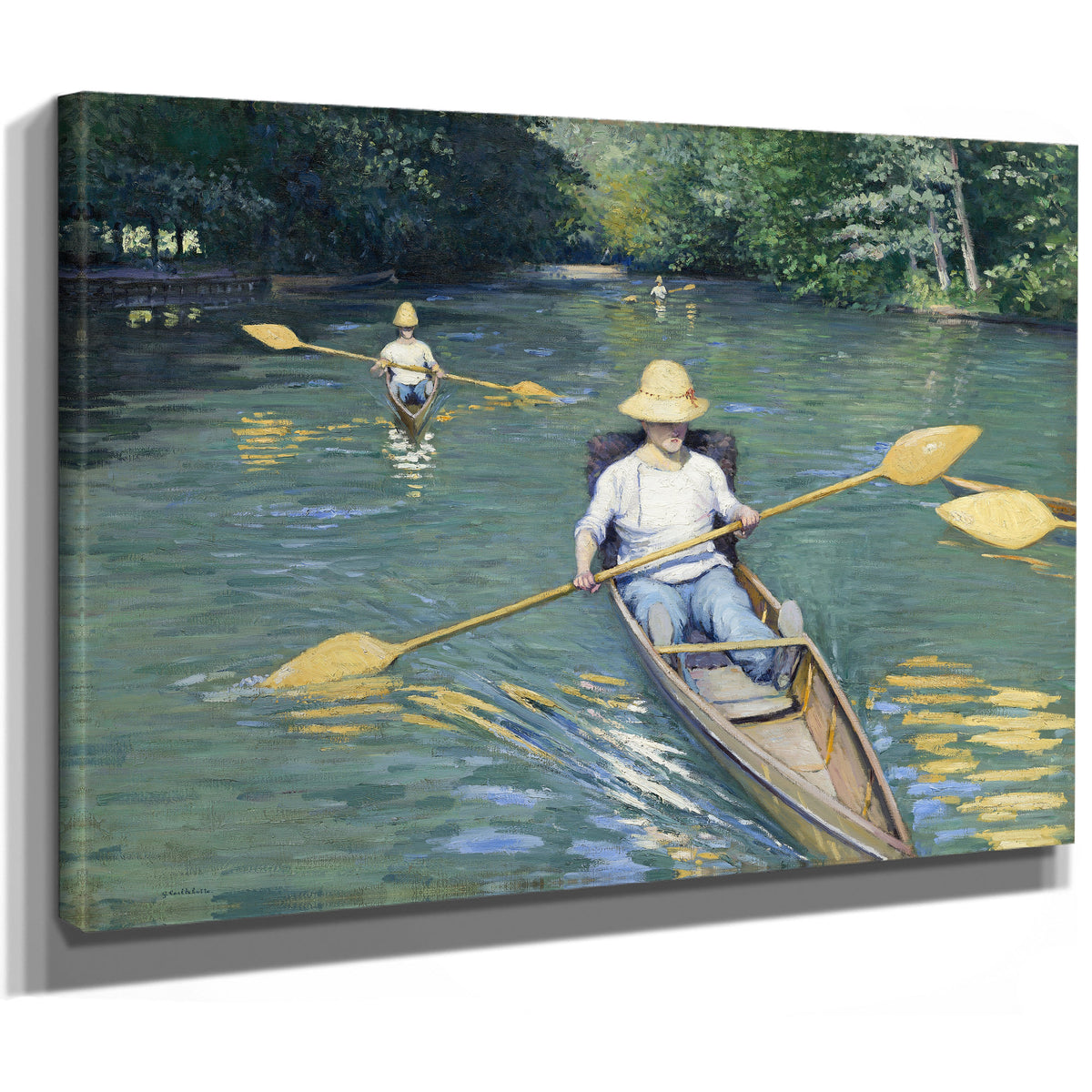 Skiffs 1877 By Gustave Caillebotte