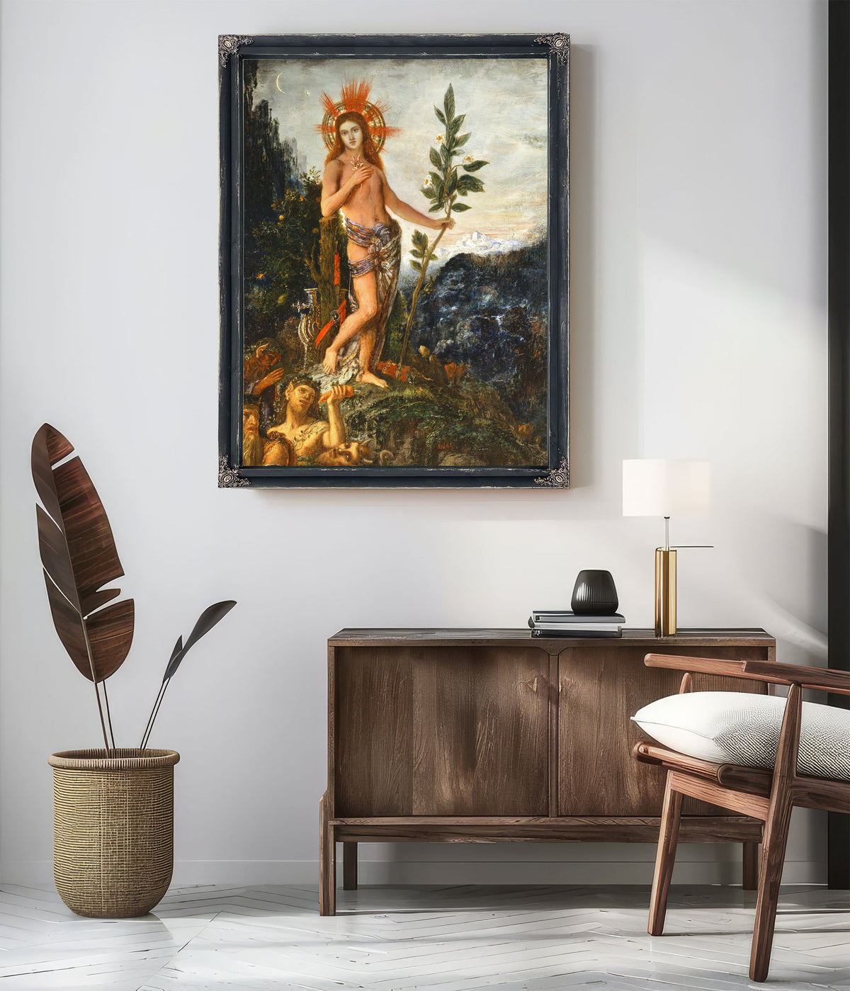 Apollo Receiving Shepherds Offerings 02 By Gustave Moreau