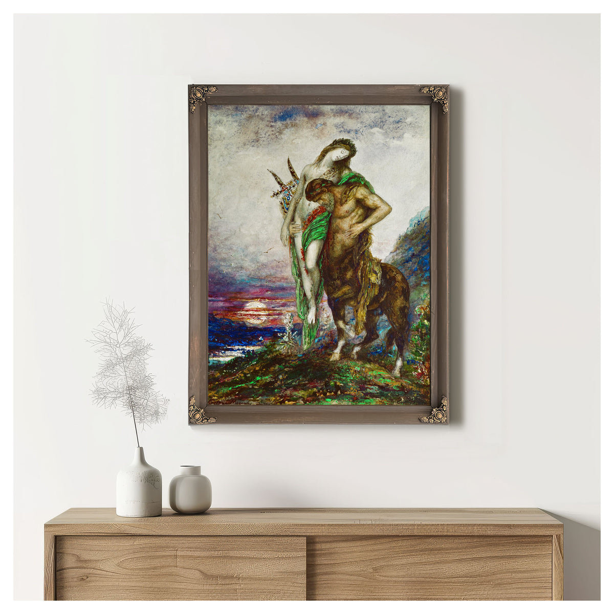 Dead Poet Carried a Centaur 1890 By Gustave Moreau