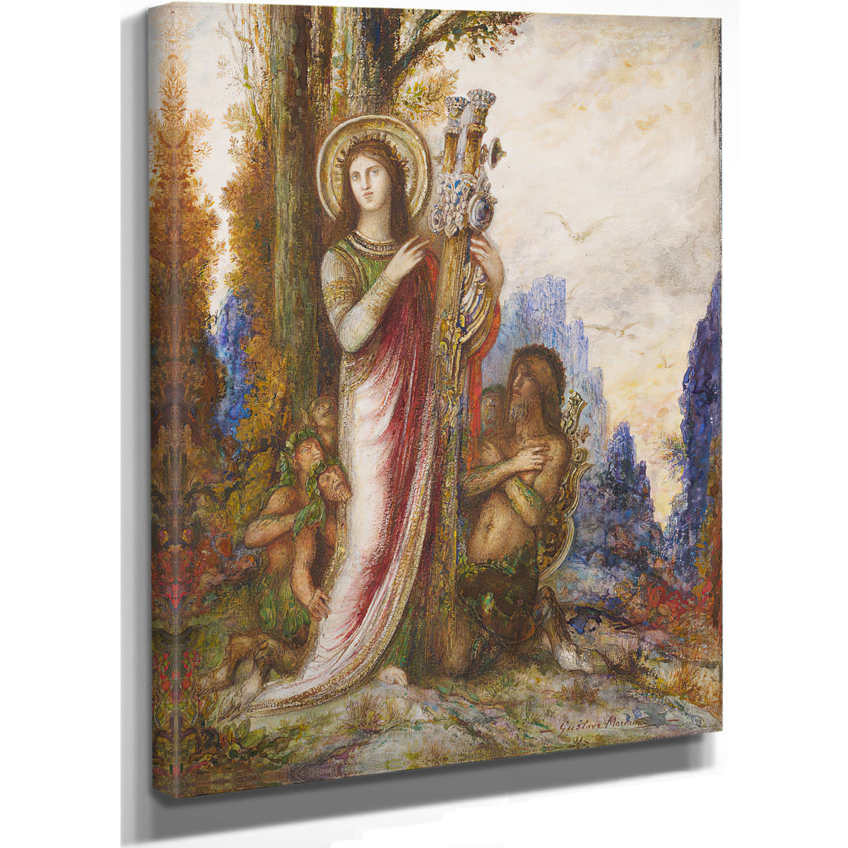 Poet Satyrs C 1890 1895 By Gustave Moreau