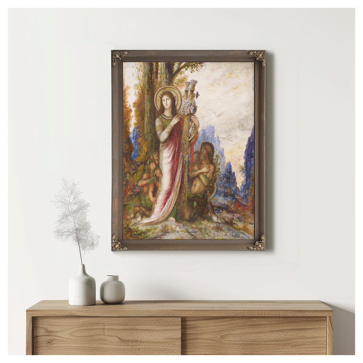 Poet Satyrs C 1890 1895 By Gustave Moreau