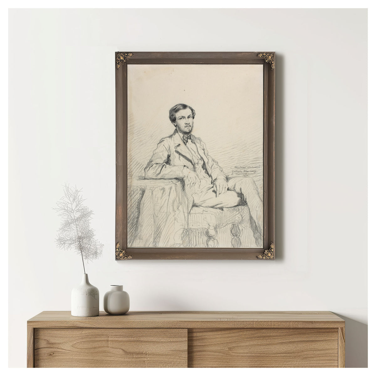 Portrait Eugecne Lacheurieu By Gustave Moreau