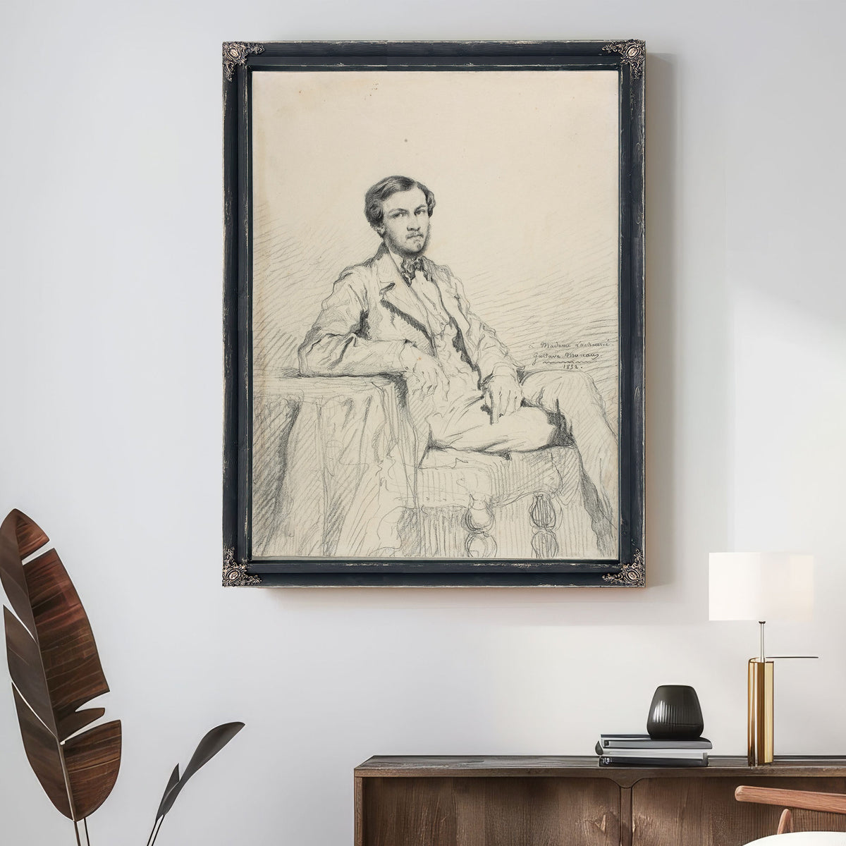 Portrait Eugecne Lacheurieu By Gustave Moreau