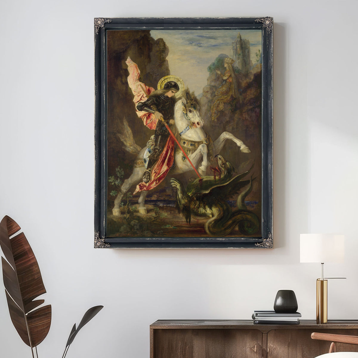 Saint Georges et le Dragon C 1889 01 By Gustave Moreau