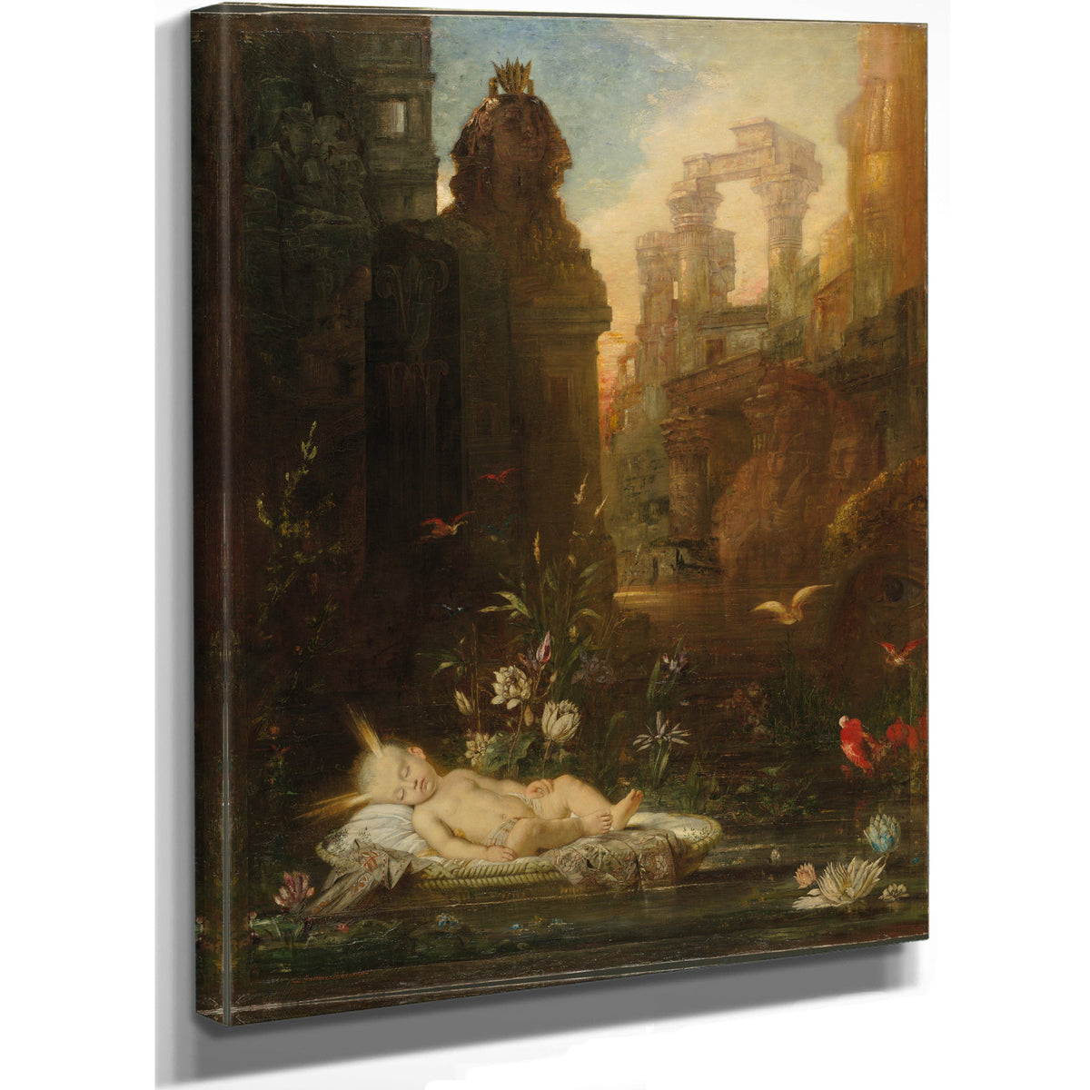 The Infant Moses C 1876 C 1878 By Gustave Moreau