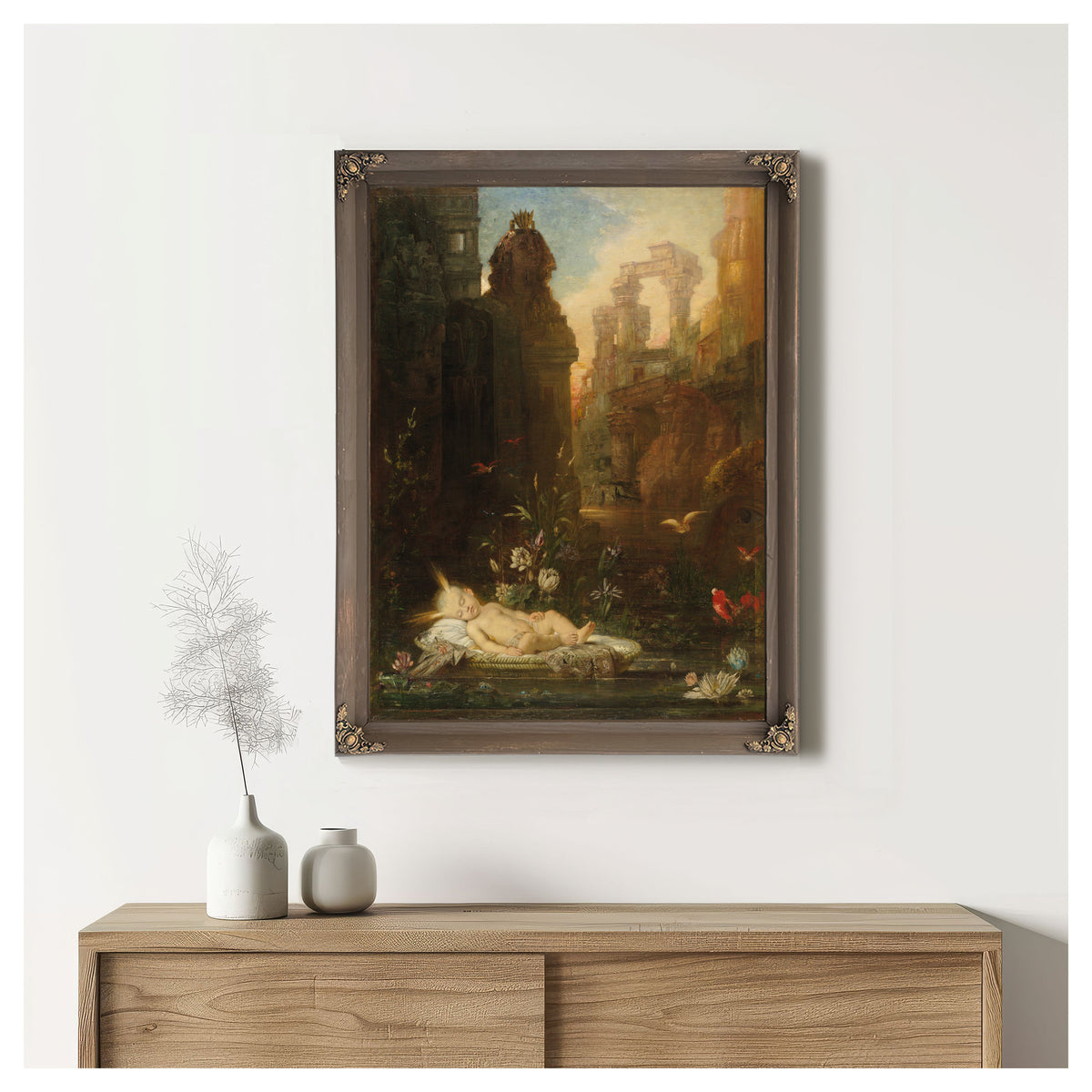 The Infant Moses C 1876 C 1878 By Gustave Moreau