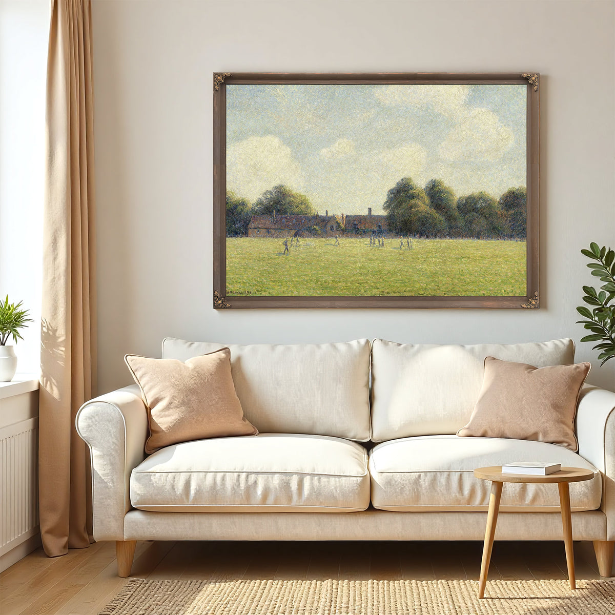 Hampton Court Green by Camille Pissarro