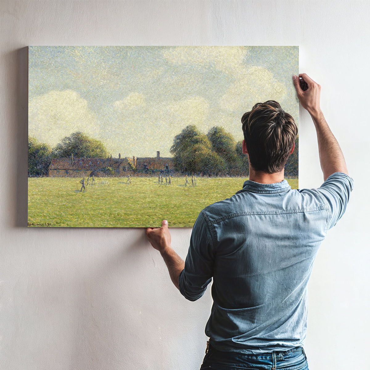 Hampton Court Green by Camille Pissarro