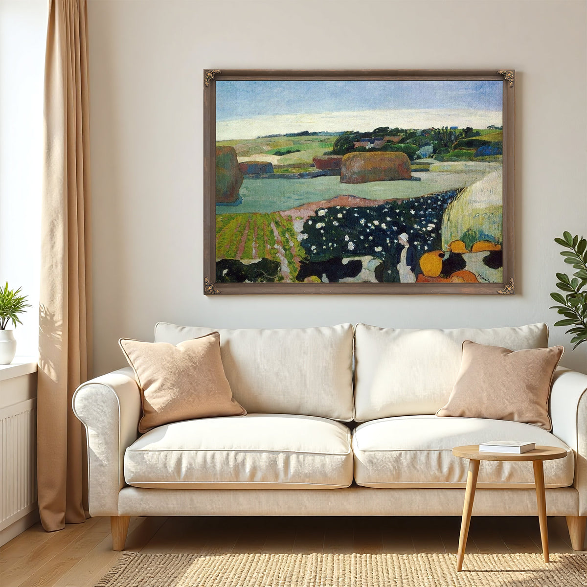 Haystacks In Brittany By Paul Gauguin