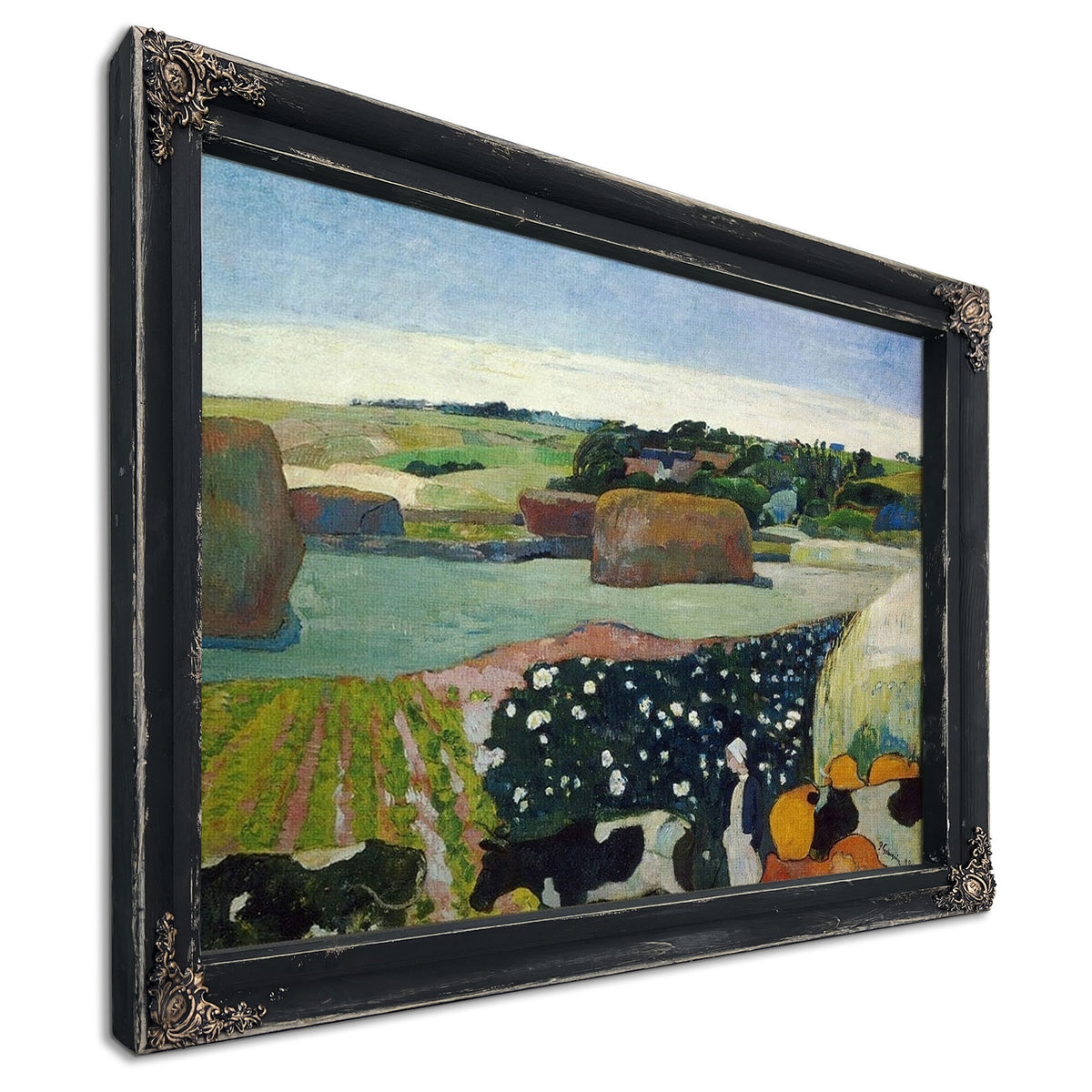 Haystacks In Brittany By Paul Gauguin