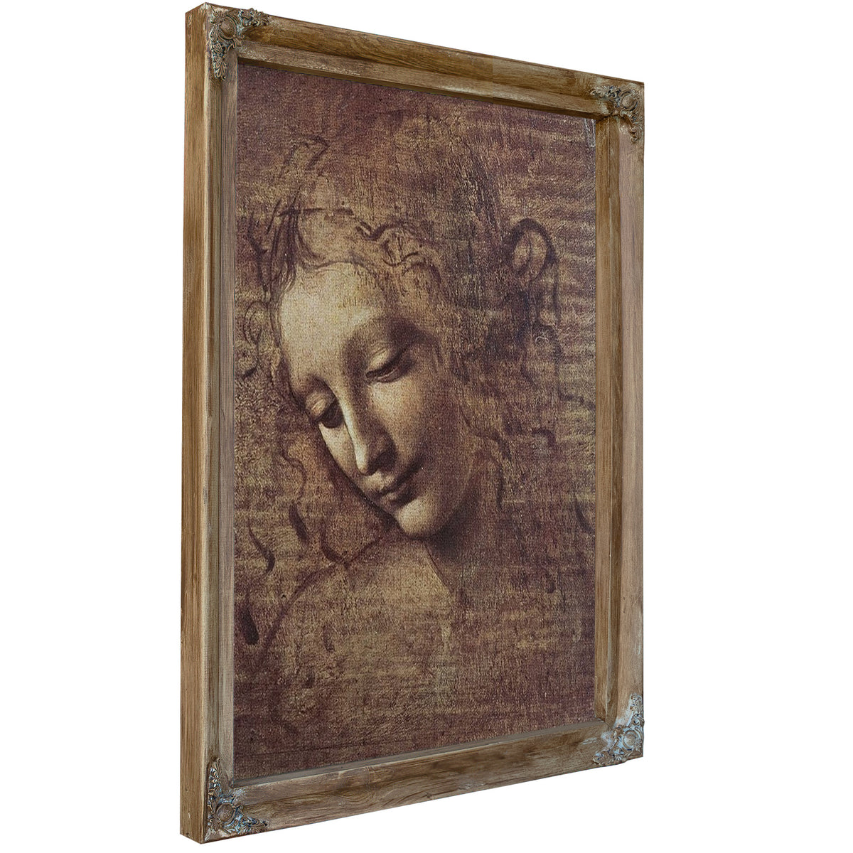Head Of A Young Woman With Tousled Hair Or Leda By Leonardo Da Vinci
