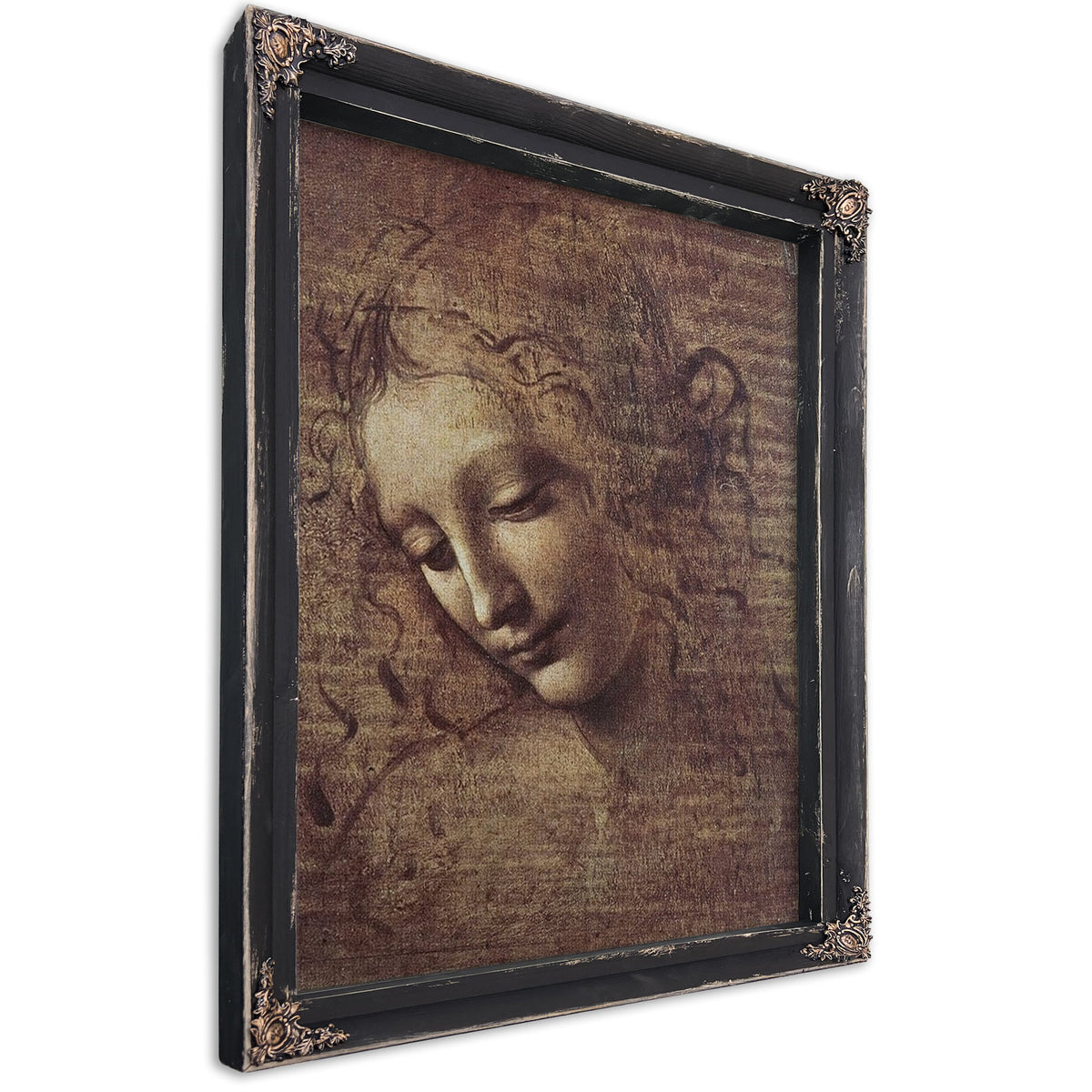 Head Of A Young Woman With Tousled Hair Or Leda By Leonardo Da Vinci