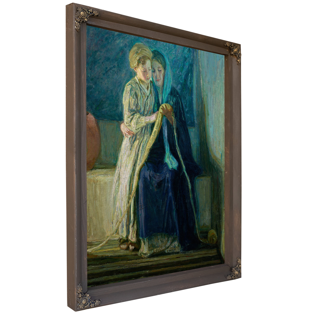 Christ His Mother Studying Scriptures By Henry Ossawa Tanner