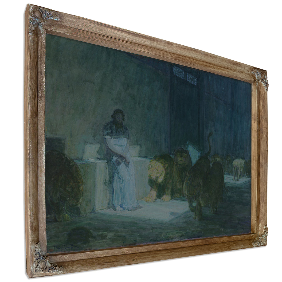 Daniel the Lions den 02 By Henry Ossawa Tanner