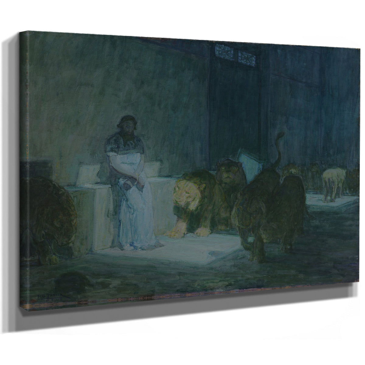 Daniel the Lions den 02 By Henry Ossawa Tanner
